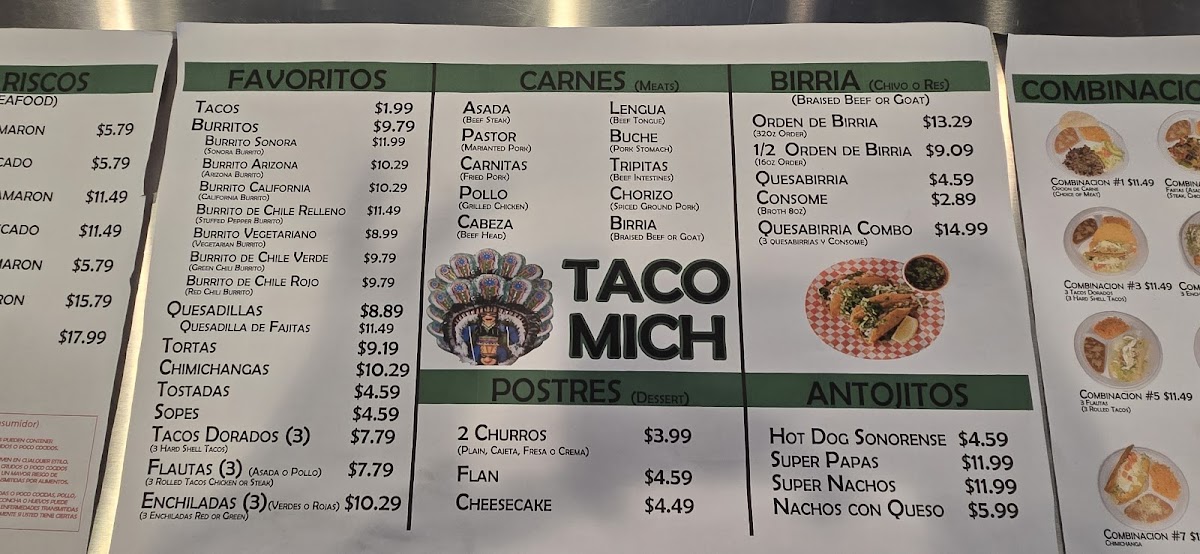 Taco Mich Photo Menu 7