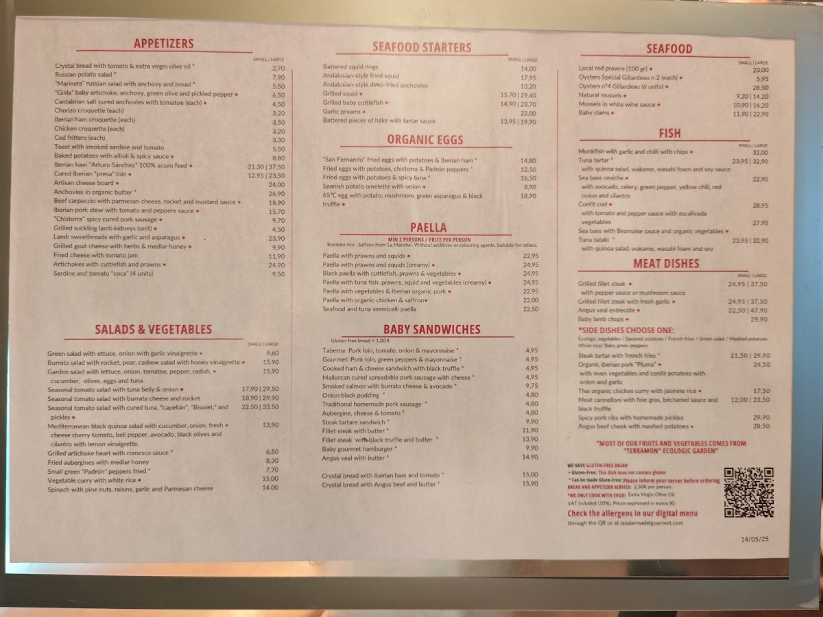 La Taberna del Gourmet Photo Menu 1