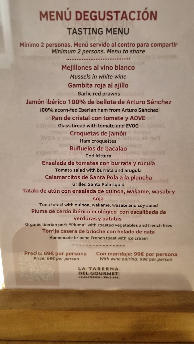 La Taberna del Gourmet Photo Menu 8