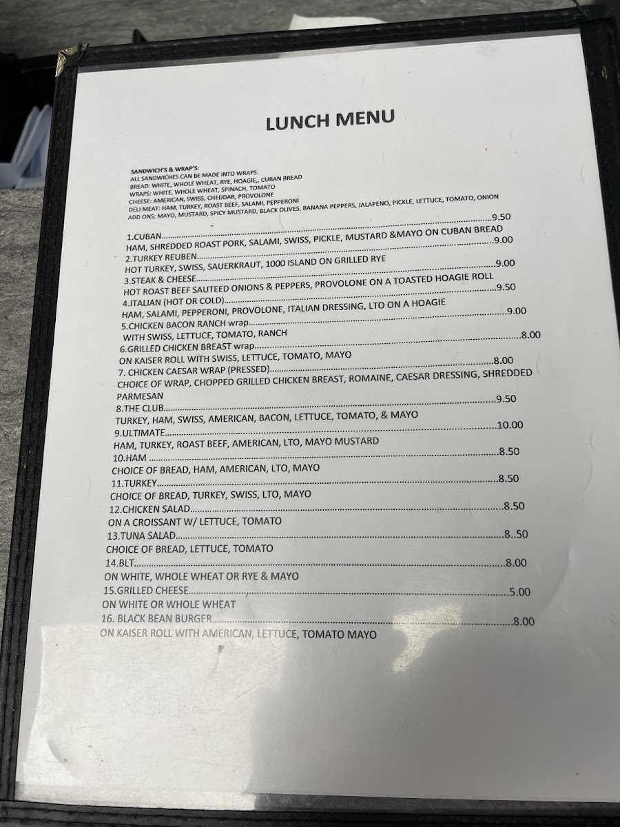 Rocsi's Cafe Photo Menu 2