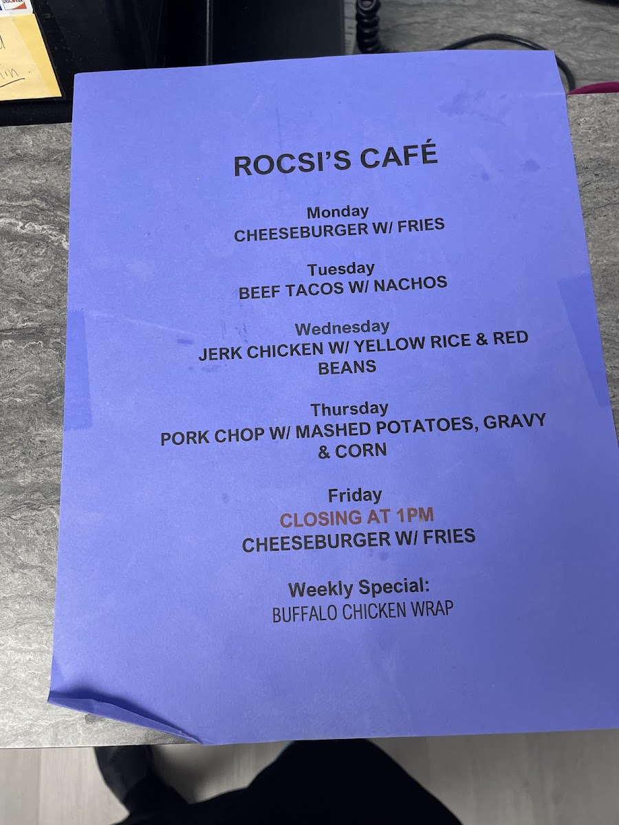 Rocsi's Cafe Photo Menu 3