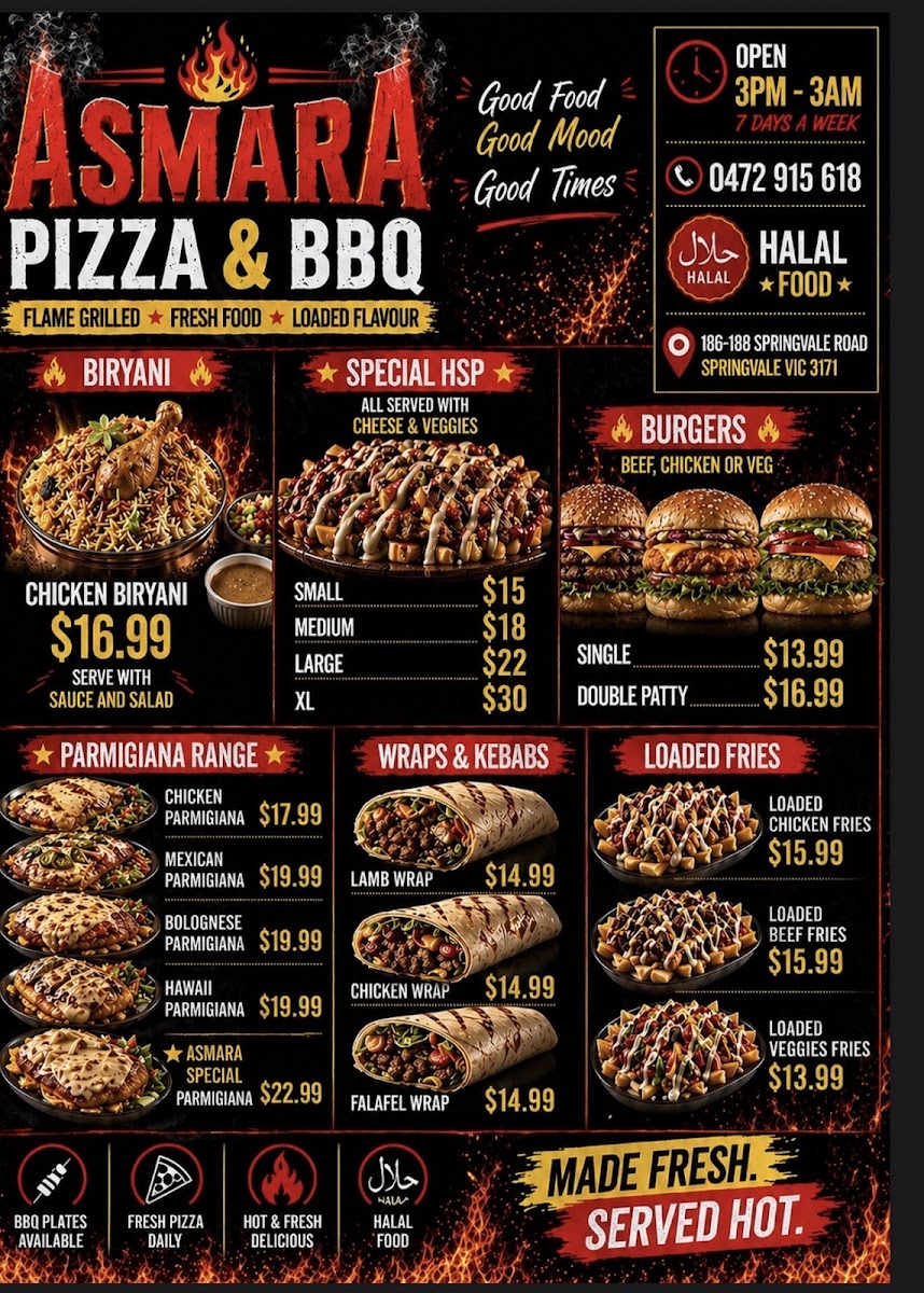 Asmara Food Paradise Photo Menu 2