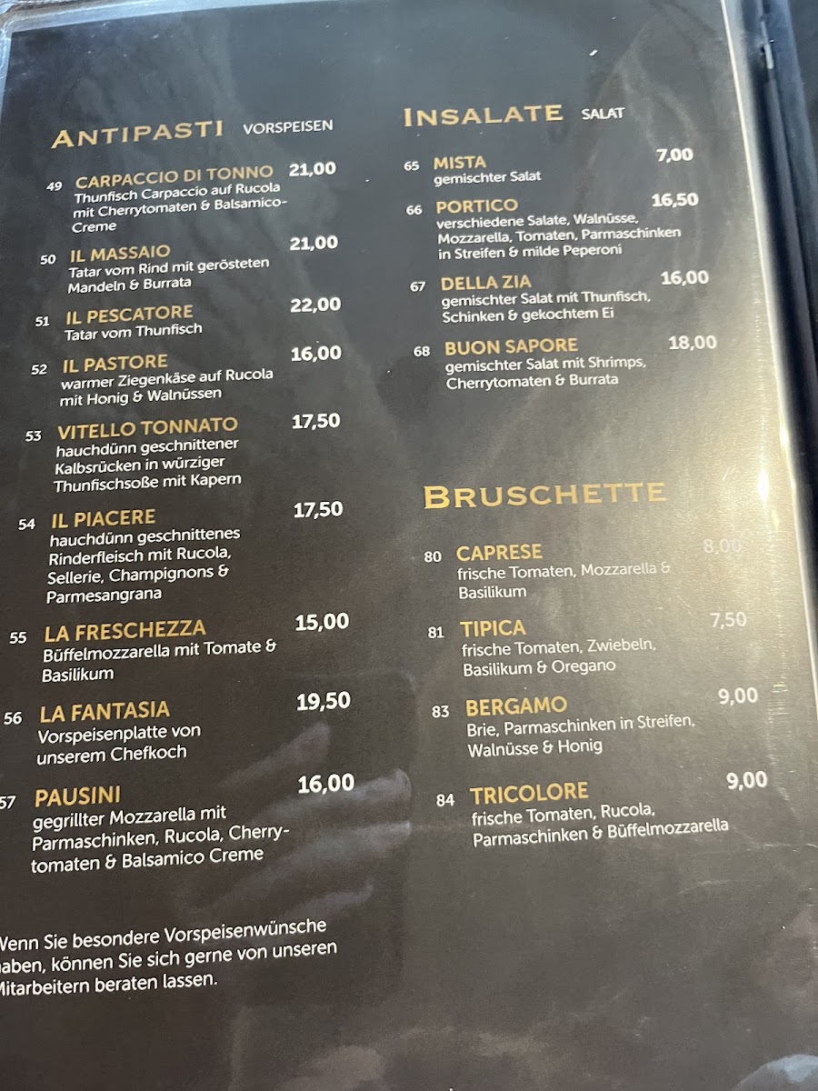 Ristorante Prestigio Photo Menu 2