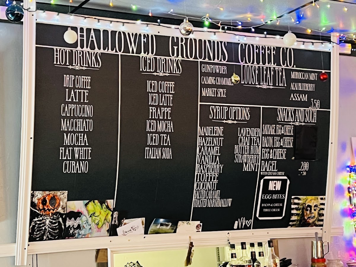 Hallowed Grounds Coffee Co. Photo Menu 1