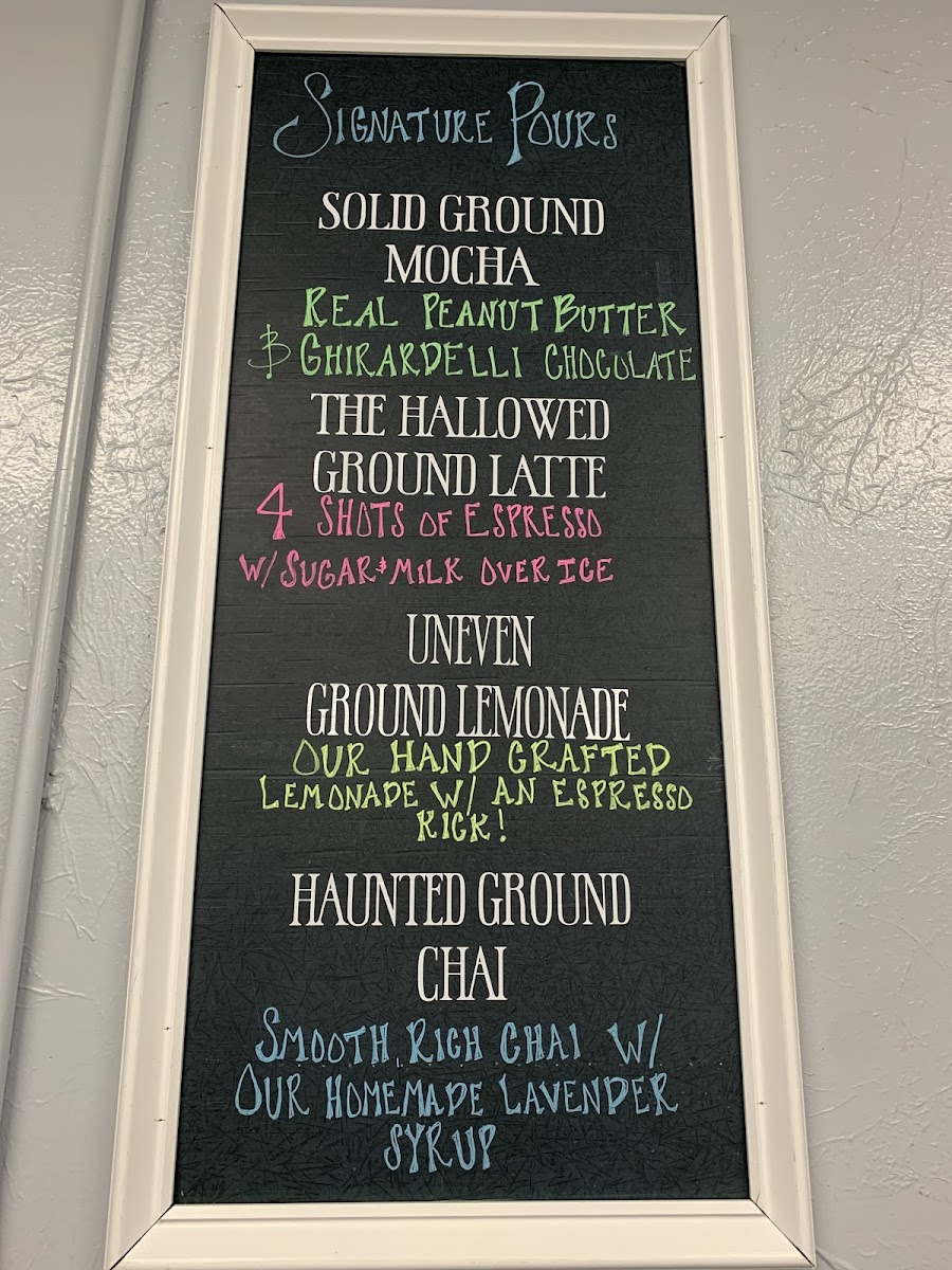 Hallowed Grounds Coffee Co. Photo Menu 6