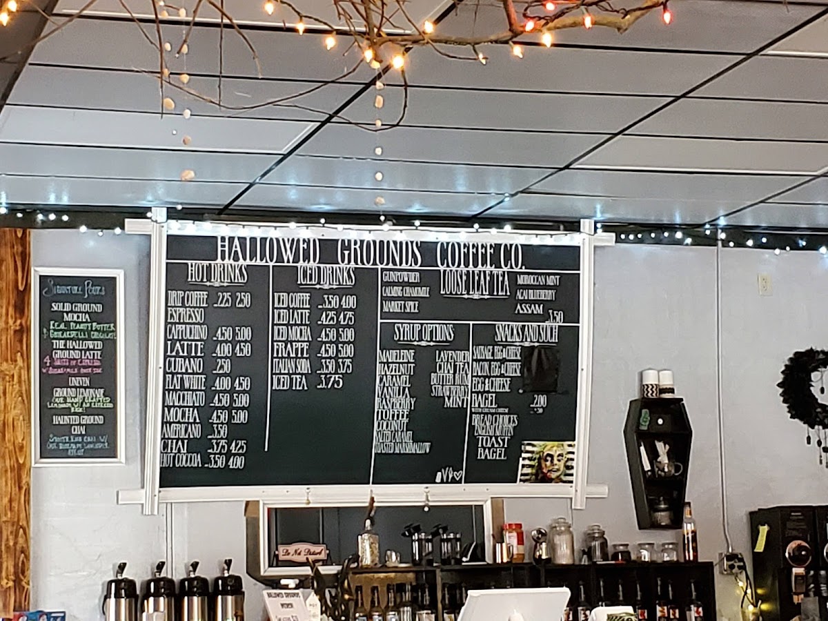 Hallowed Grounds Coffee Co. Photo Menu 9