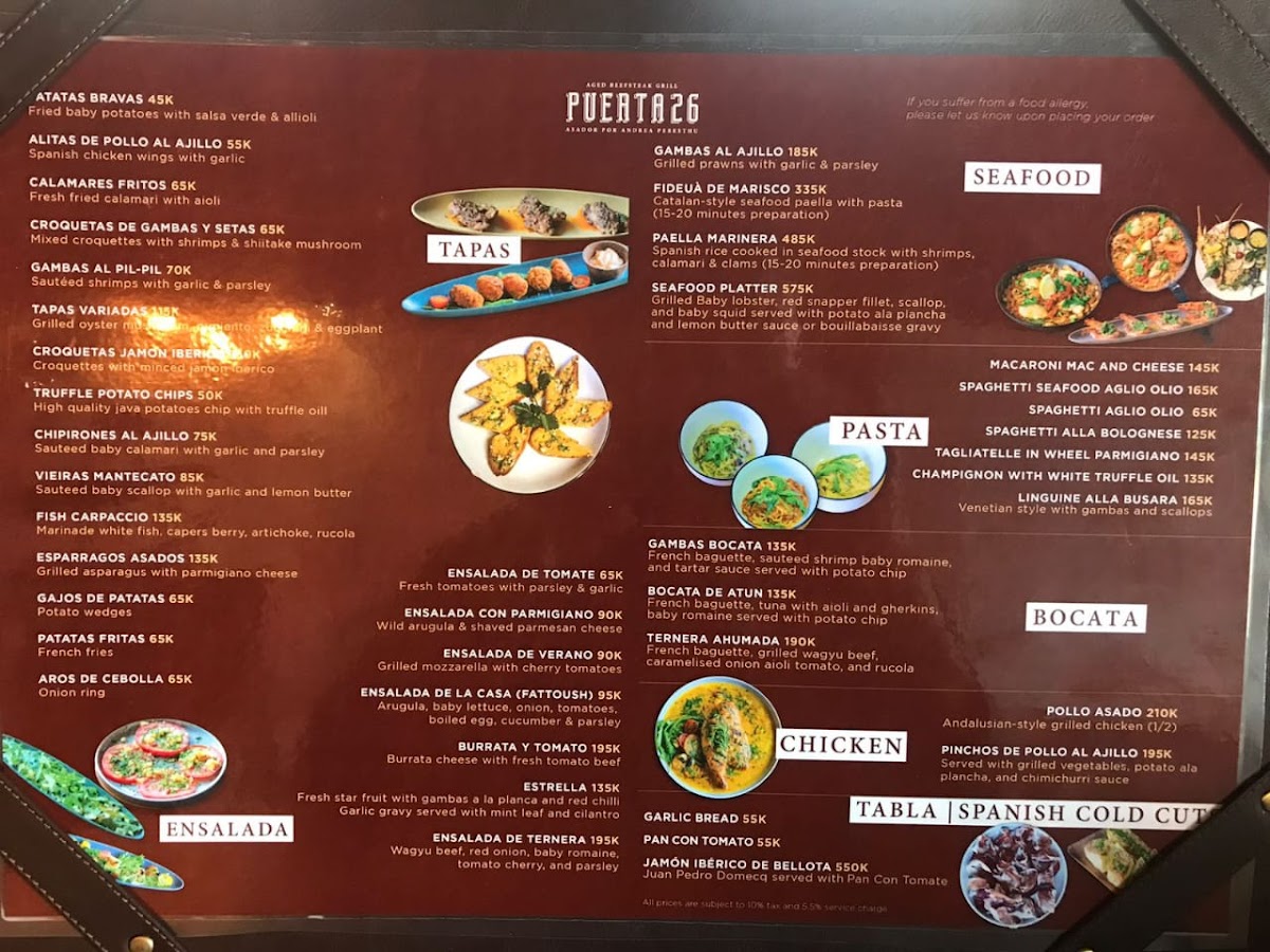 Puerta Steakhouse by Javanegra Photo Menu 6