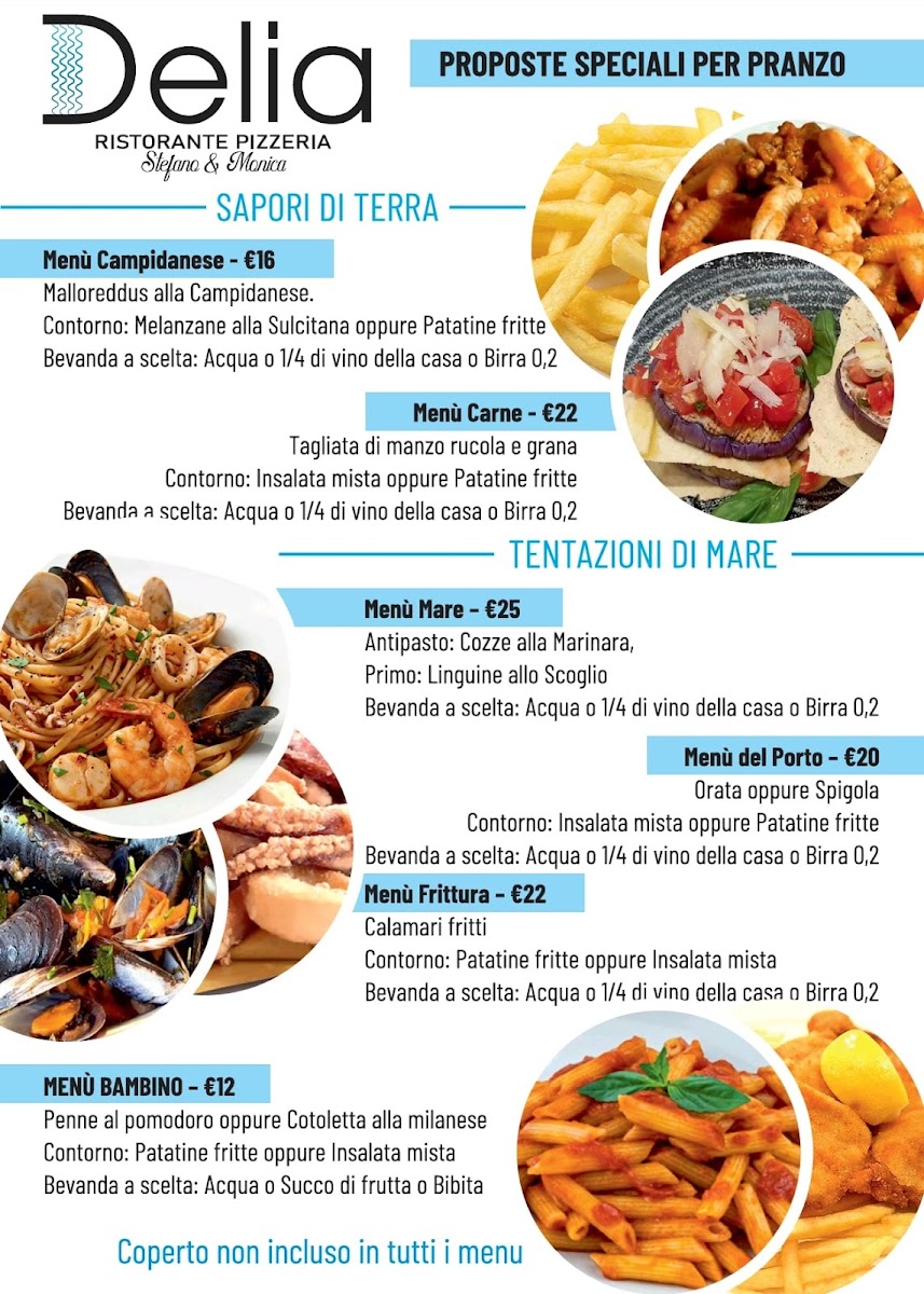 DELIA RISTORANTE PIZZERIA VILLASIMIUS Photo Menu 1