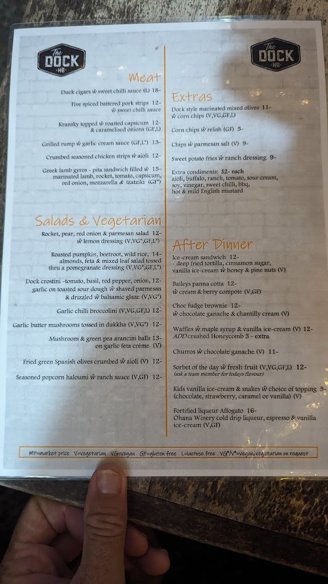 The Dock Hervey Bay - Tapas Bar & Restaurant Photo Menu 9