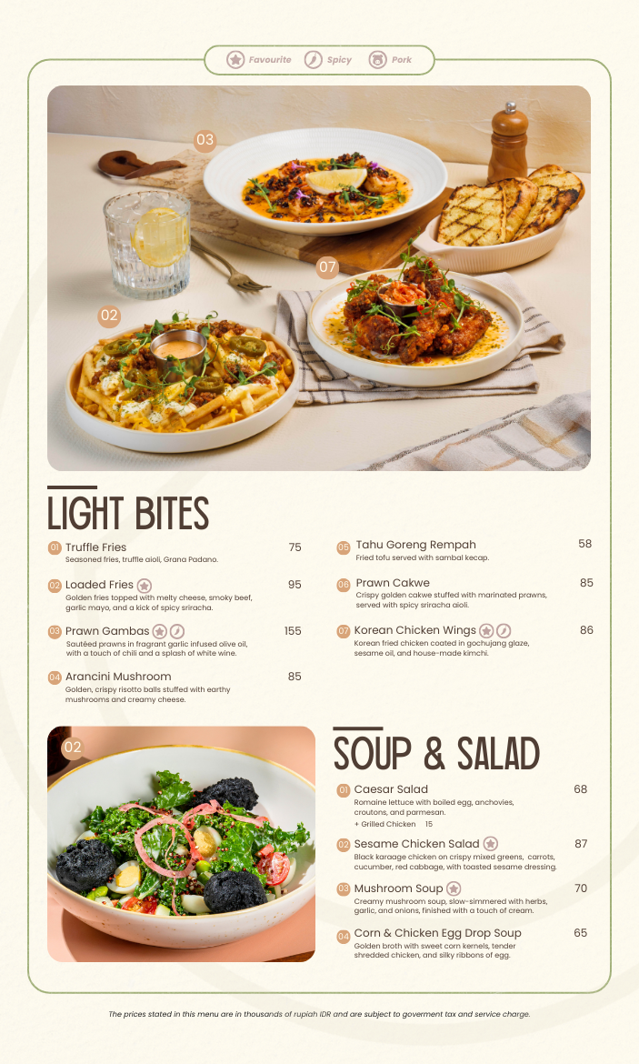 Rocca Photo Menu 1