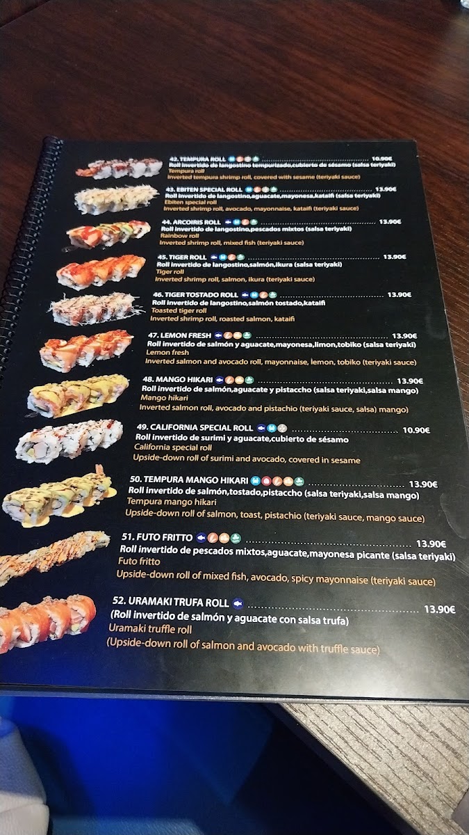 HIKARI SUSHI RESTAURANT Photo Menu 3