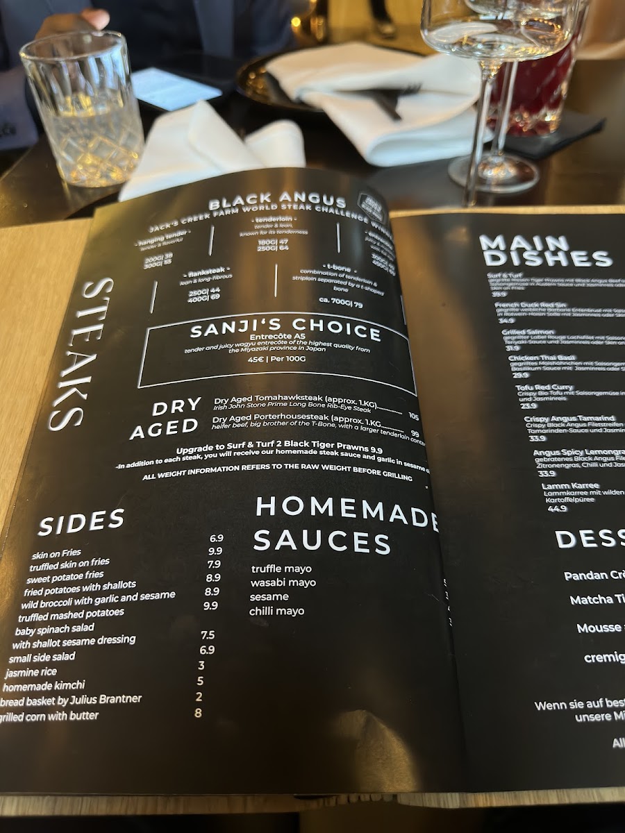 SANJI'S Steak, Grill & Bar Photo Menu 5