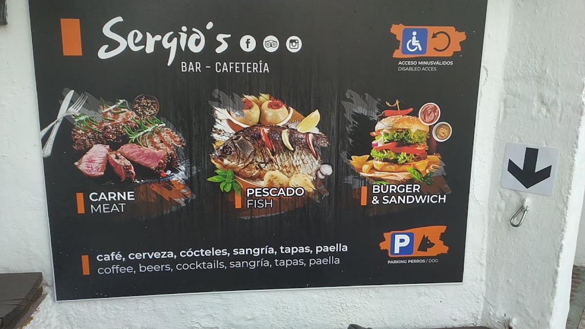Sergio's Bar & Cafetería - Restaurantes Nerja Photo Menu 1