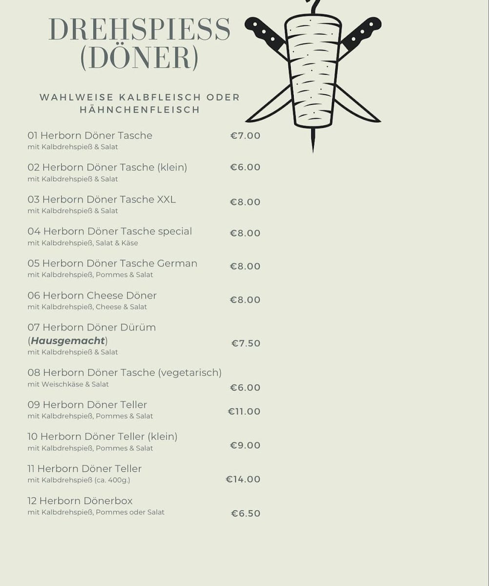 Herborn Döner & Pizza Photo Menu 2