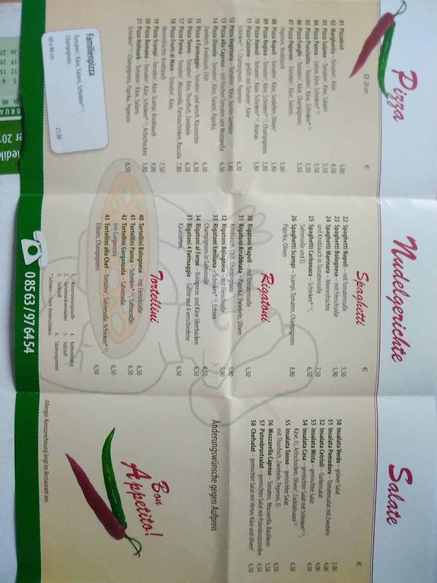 Hofmark Pizza Abholservice Photo Menu 10