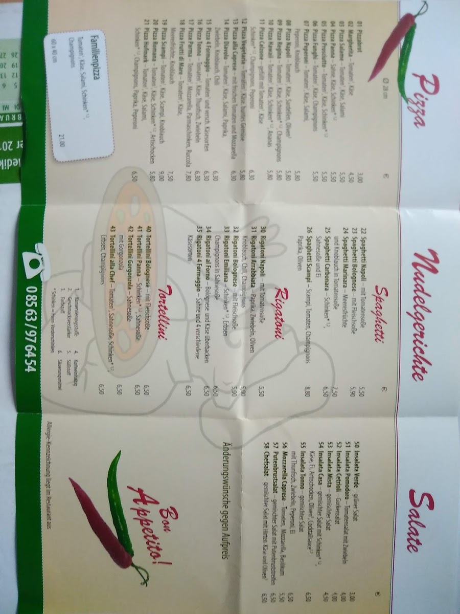 Hofmark Pizza Abholservice Photo Menu 9
