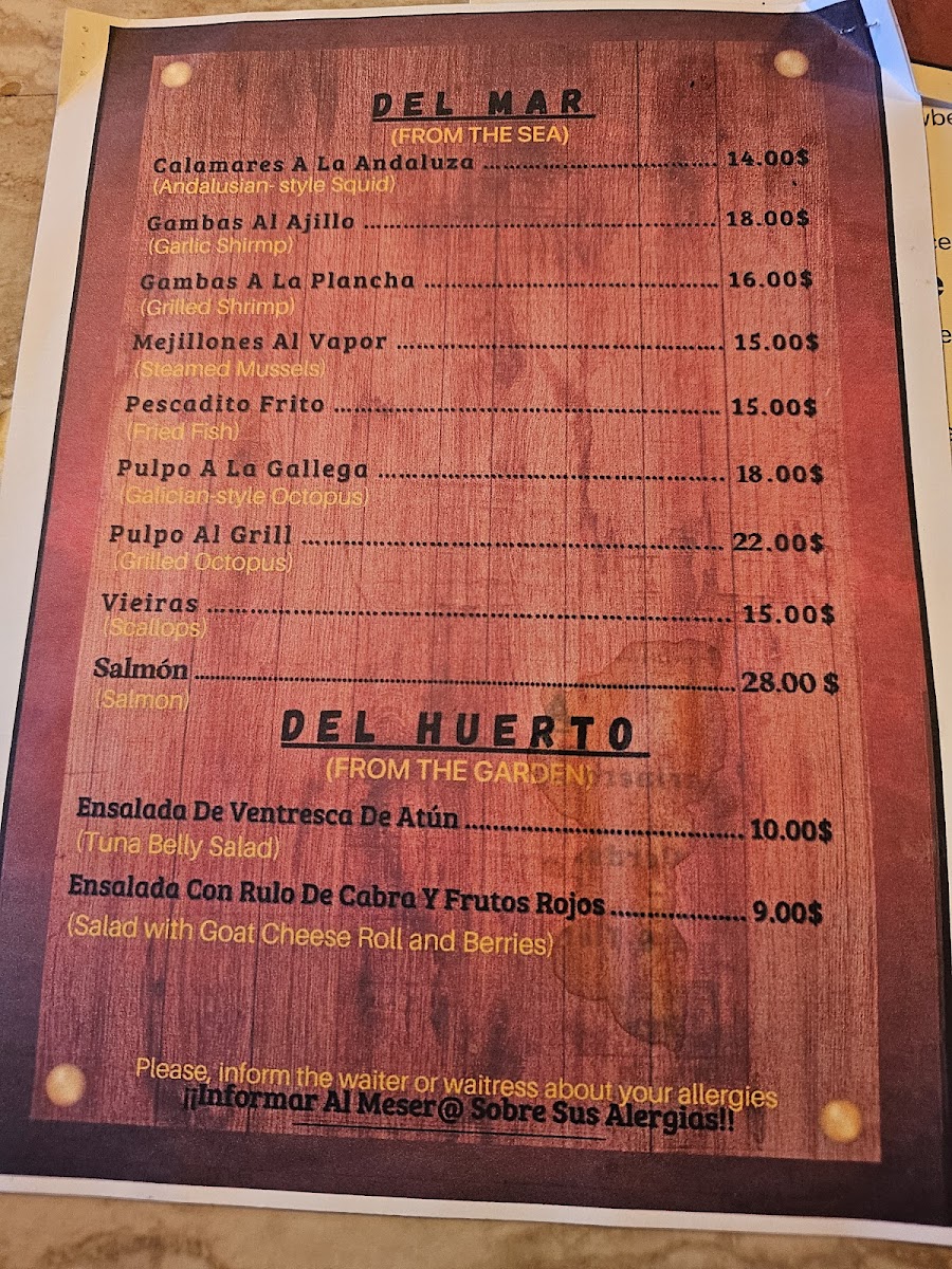 Olee restaurant Photo Menu 3