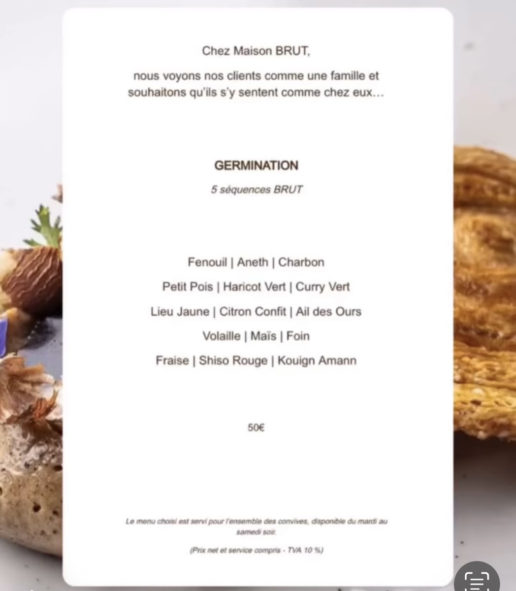 Restaurant Maison Brut Photo Menu 2