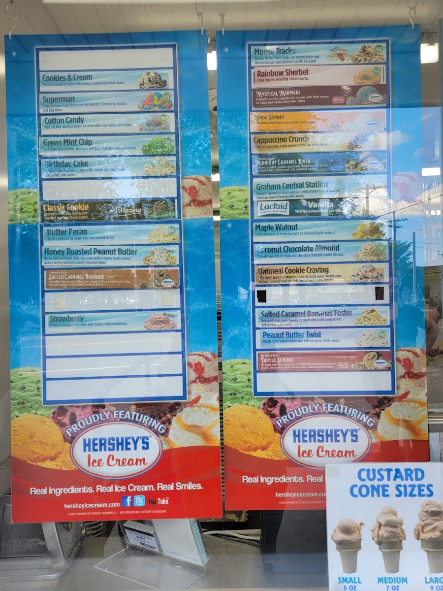 Hibbard's Custard Photo Menu 2