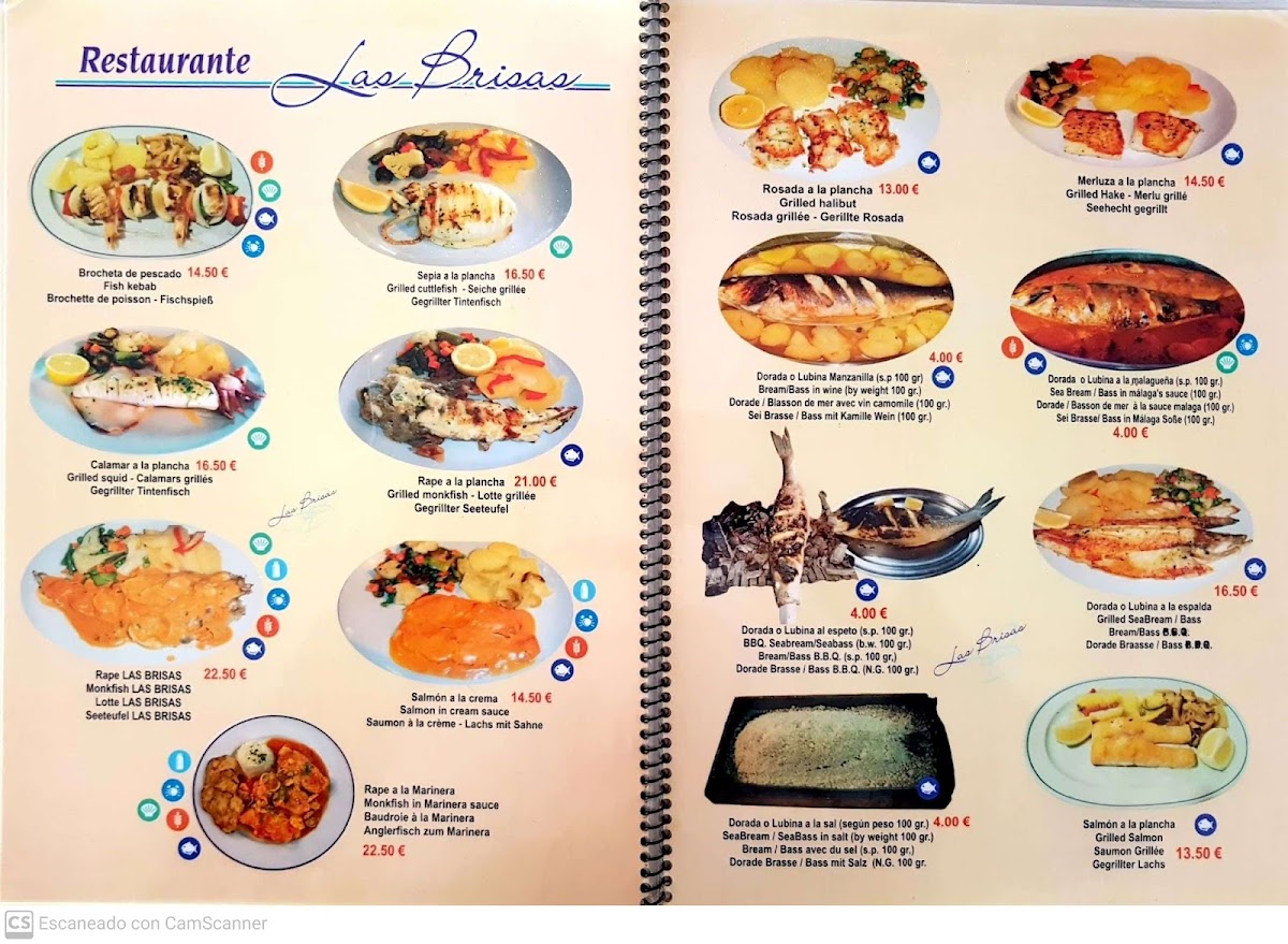 Restaurante Las Brisas Photo Menu 1