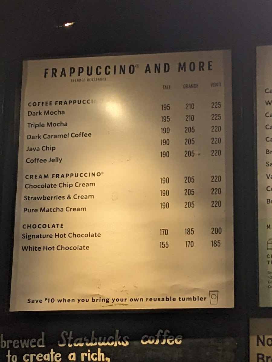Starbucks Shangri−La Plaza Level 1 Photo Menu 5