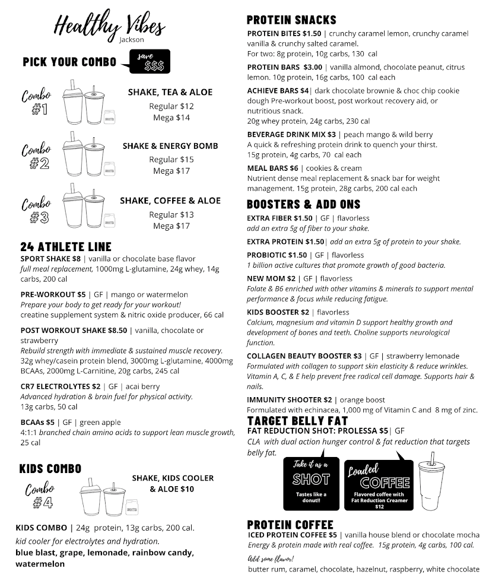 Healthy Vibes Jackson Photo Menu 2