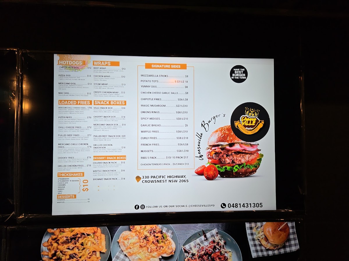 Cheeseville Photo Menu 3