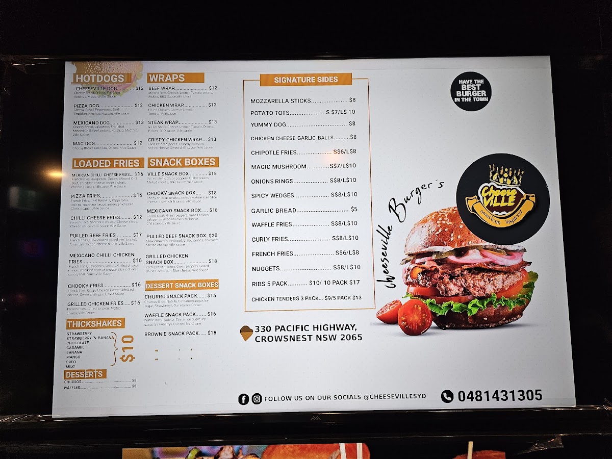 Cheeseville Photo Menu 6