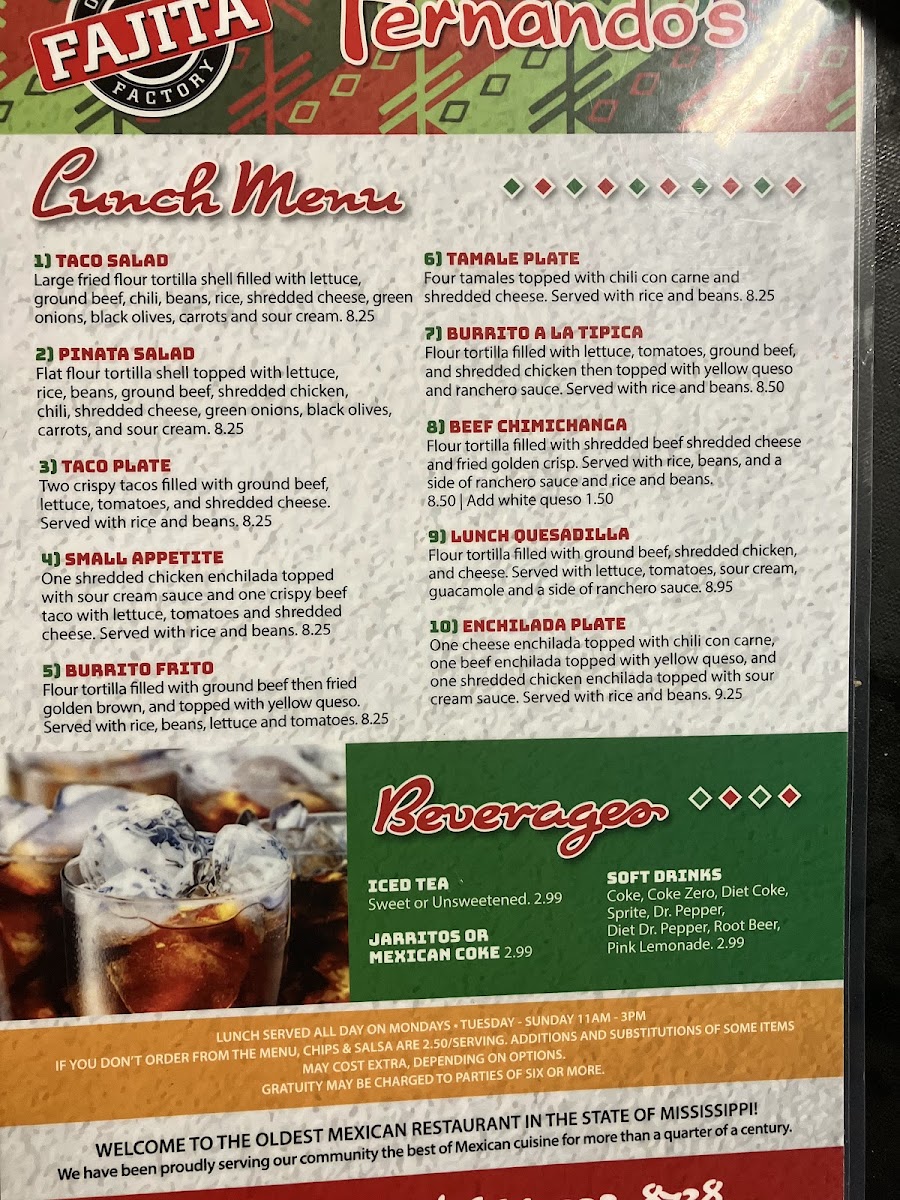 Fernando’s Mexican Grill Photo Menu 5