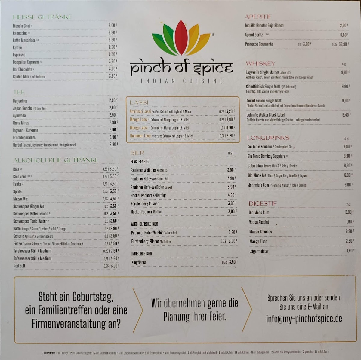 Pinch of Spice Photo Menu 4