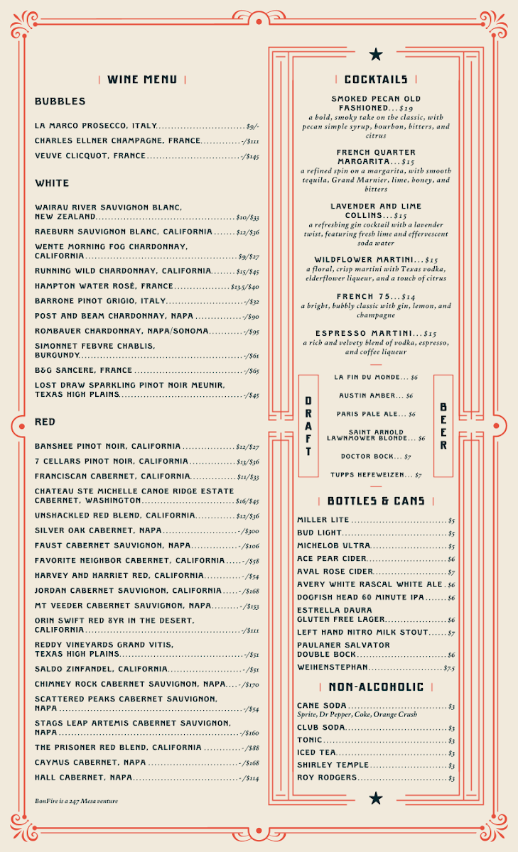 BonFire Photo Menu 3