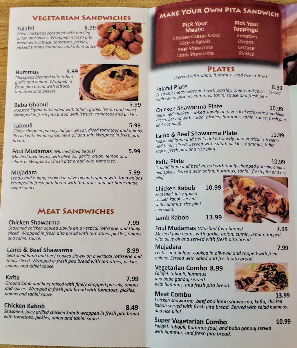 Sams Falafel & Shawarma Photo Menu 2
