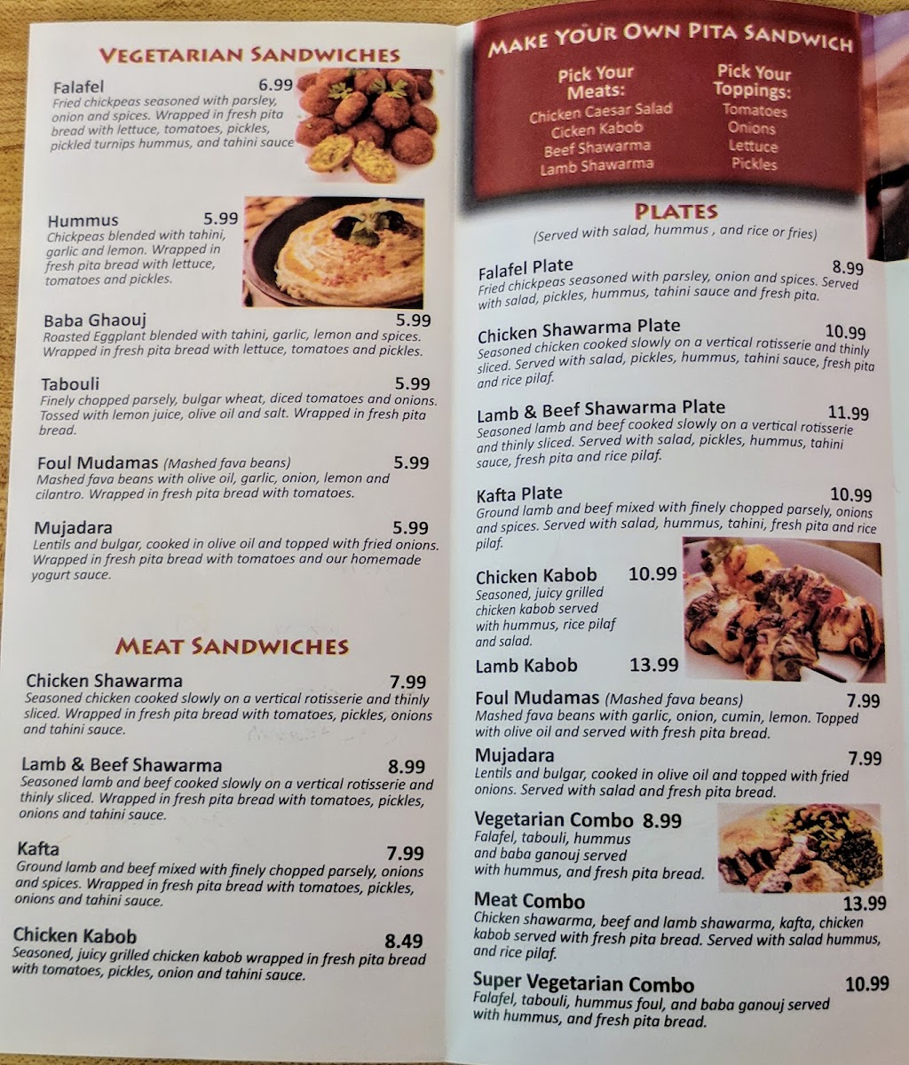 Sams Falafel & Shawarma Photo Menu 3