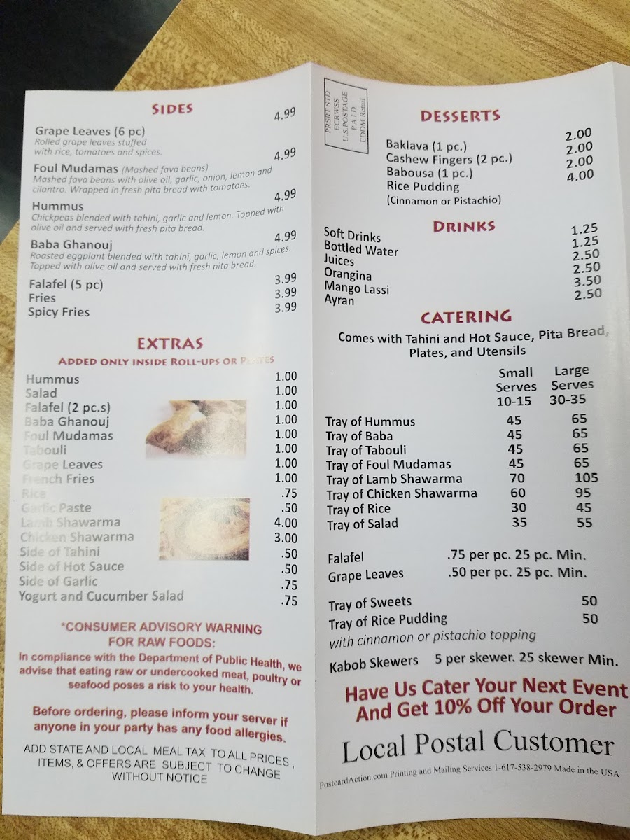 Sams Falafel & Shawarma Photo Menu 4