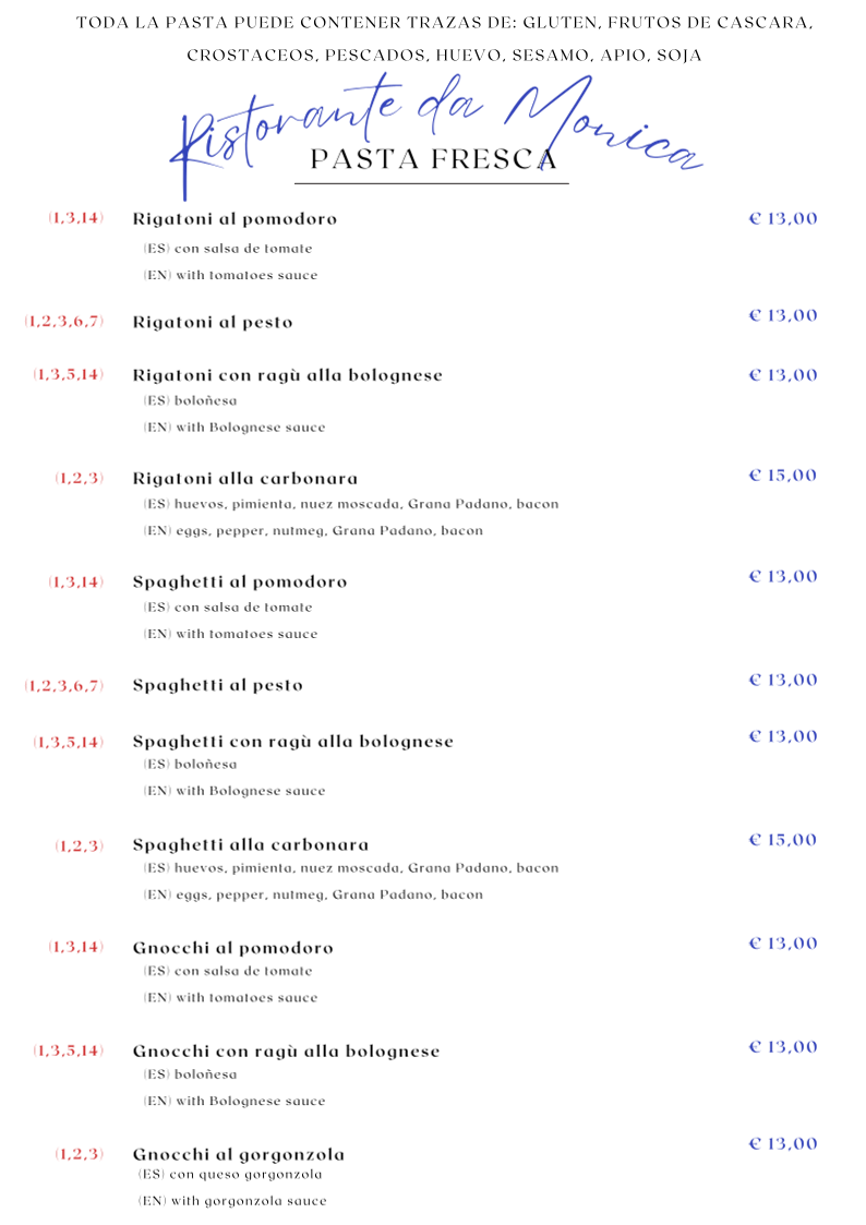 Ristorante da Monica Photo Menu 1