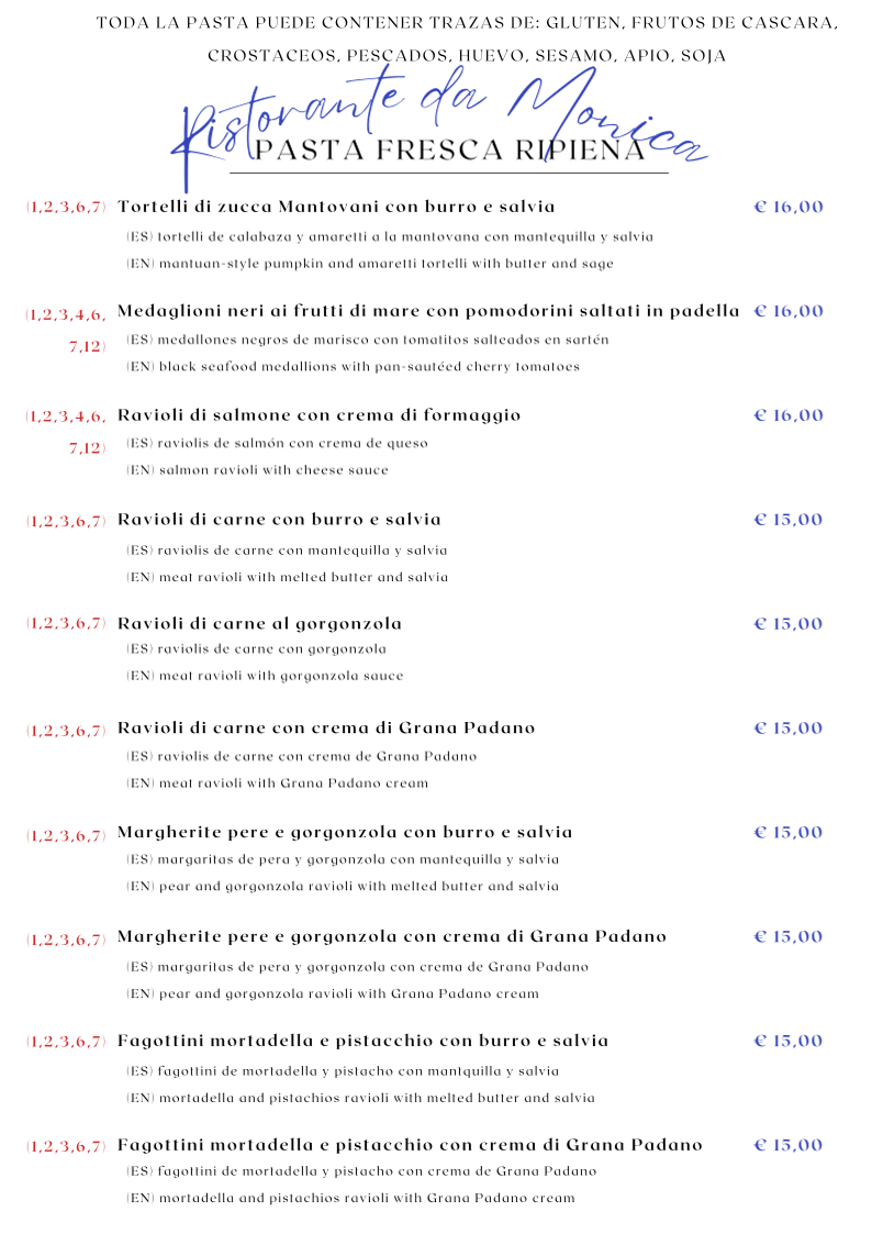 Ristorante da Monica Photo Menu 2