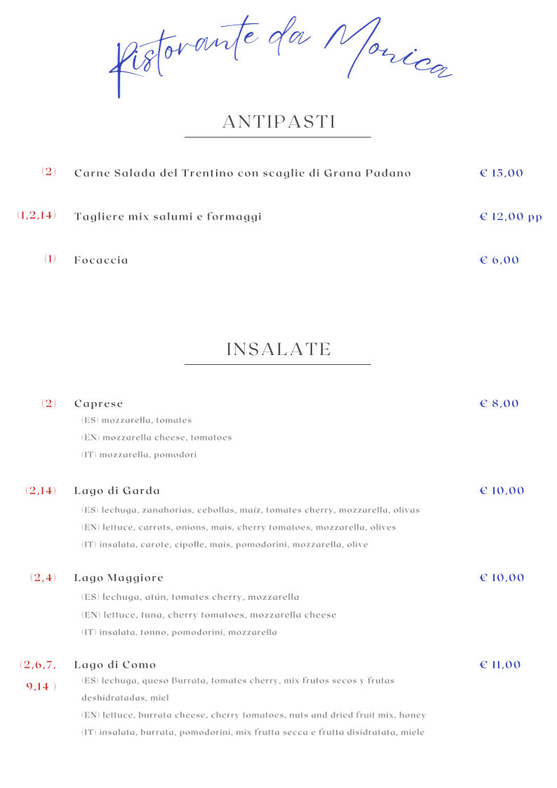 Ristorante da Monica Photo Menu 4