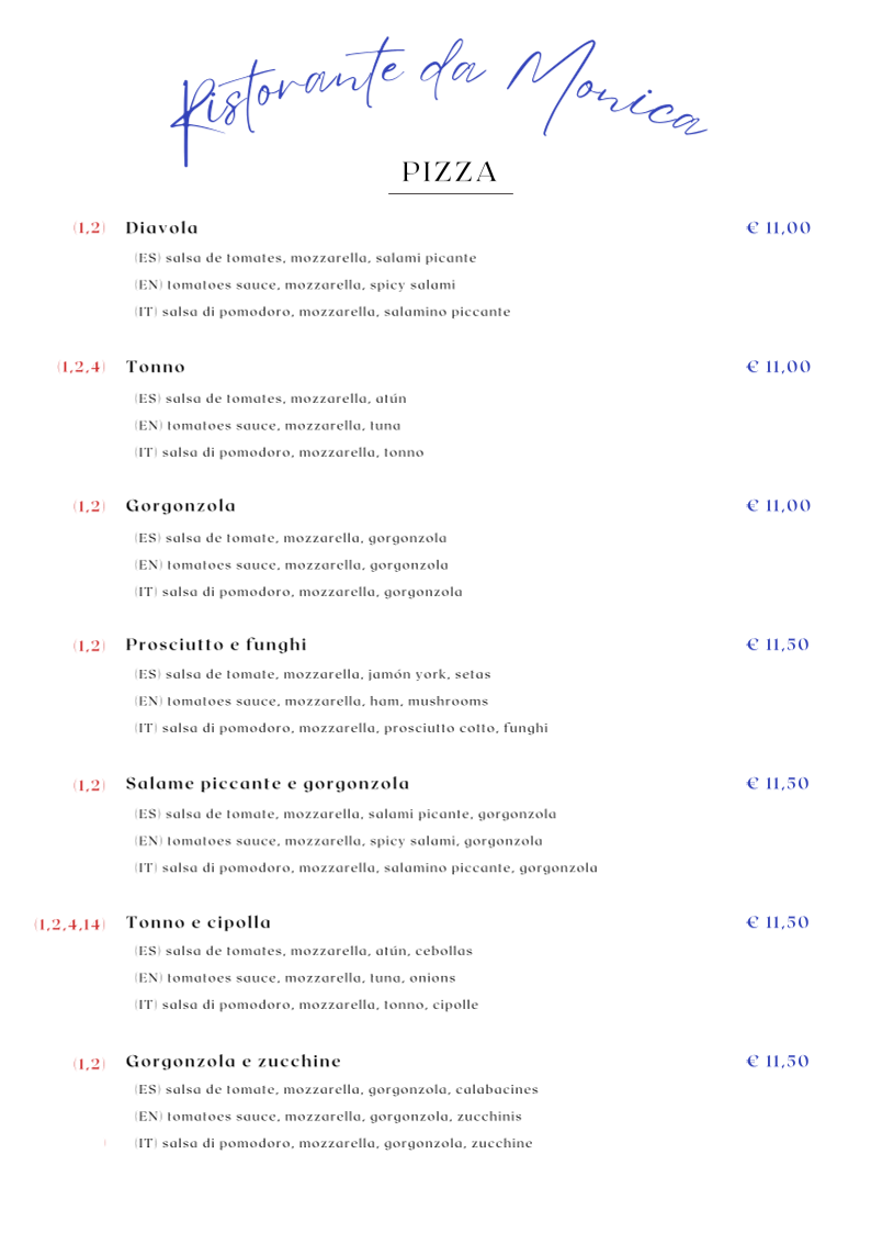 Ristorante da Monica Photo Menu 5