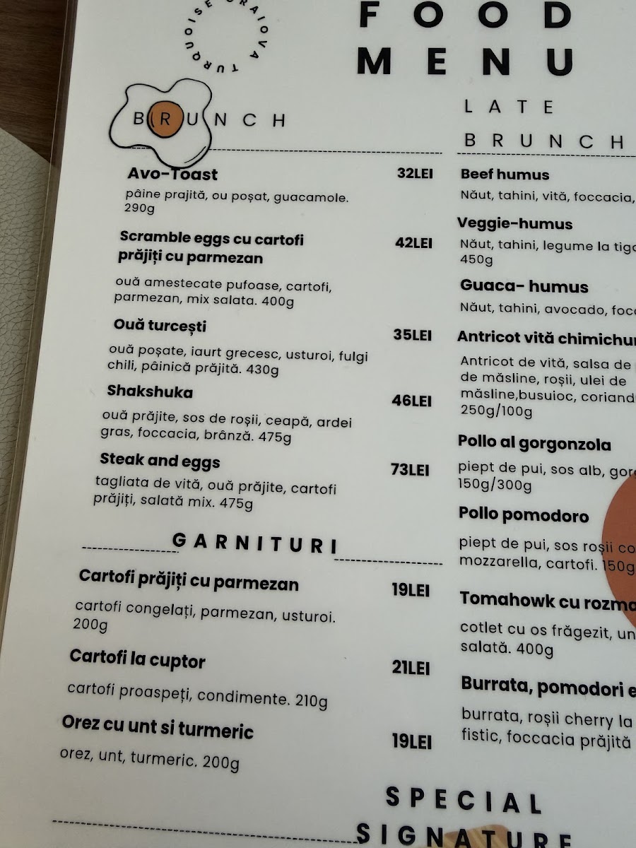 Turquoise Artisan Bakery Photo Menu 1
