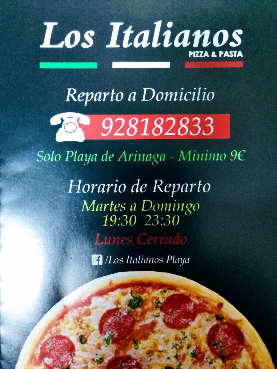 Restaurante pizzería 'Los Italianos Playa'CERRADO POR VACACIONES' Photo Menu 2
