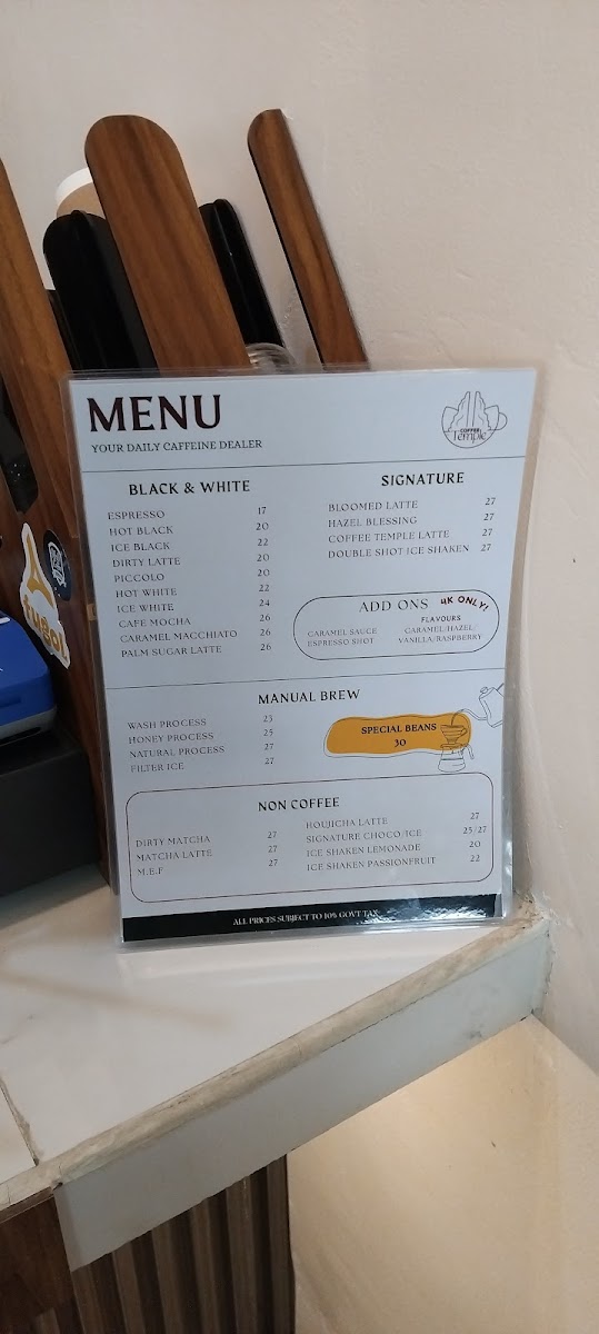 Coffee Temple Photo Menu 3