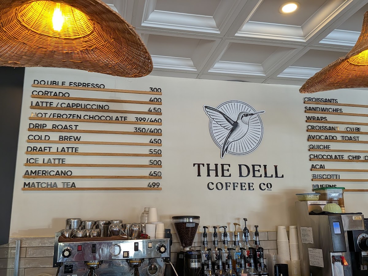 The Dell Coffee Co Photo Menu 1