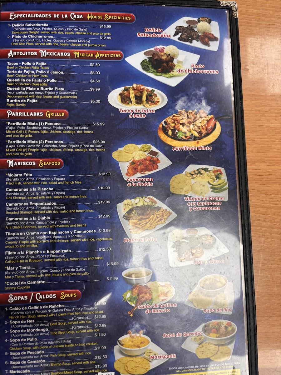 El Pulgarcito Photo Menu 2