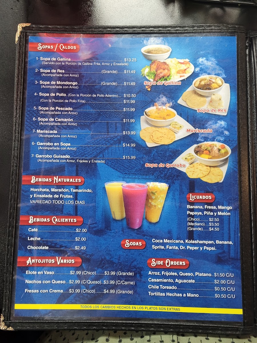 El Pulgarcito Photo Menu 9
