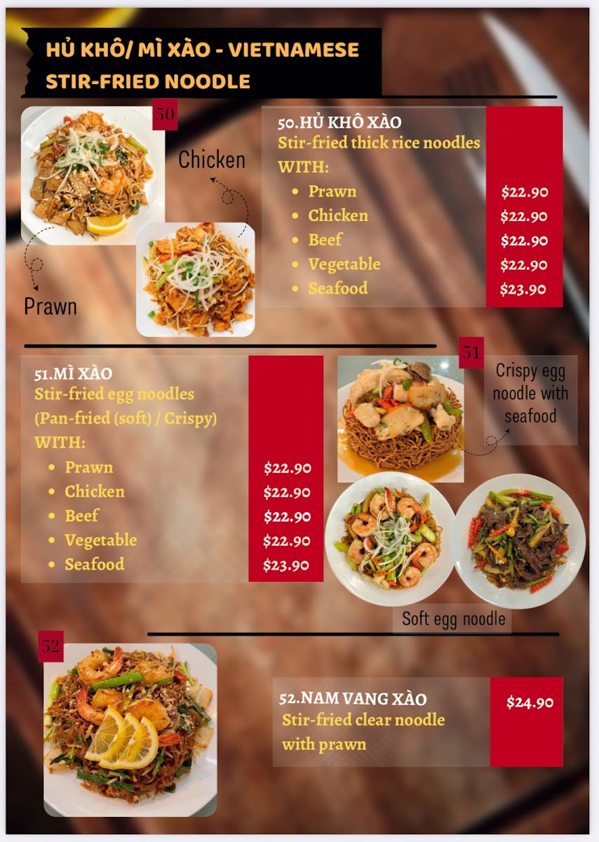 Huong Giang Marrickville Photo Menu 6