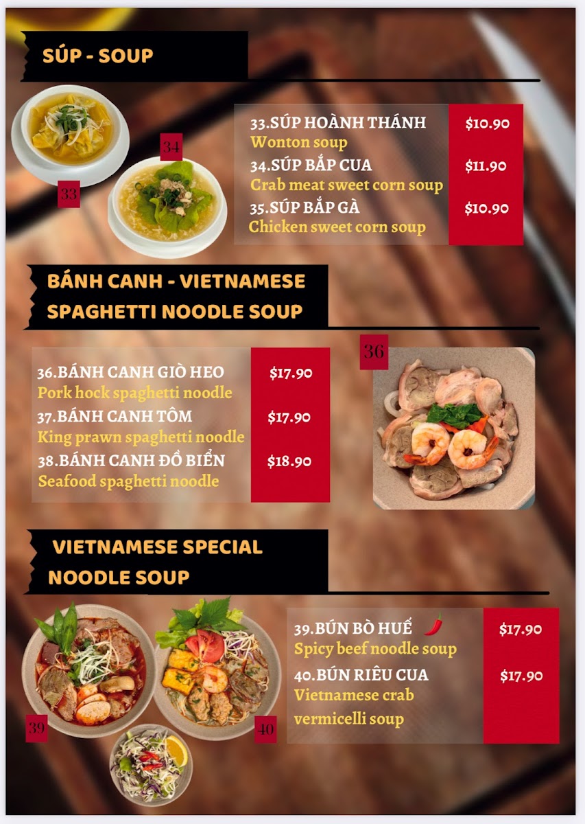 Huong Giang Marrickville Photo Menu 7