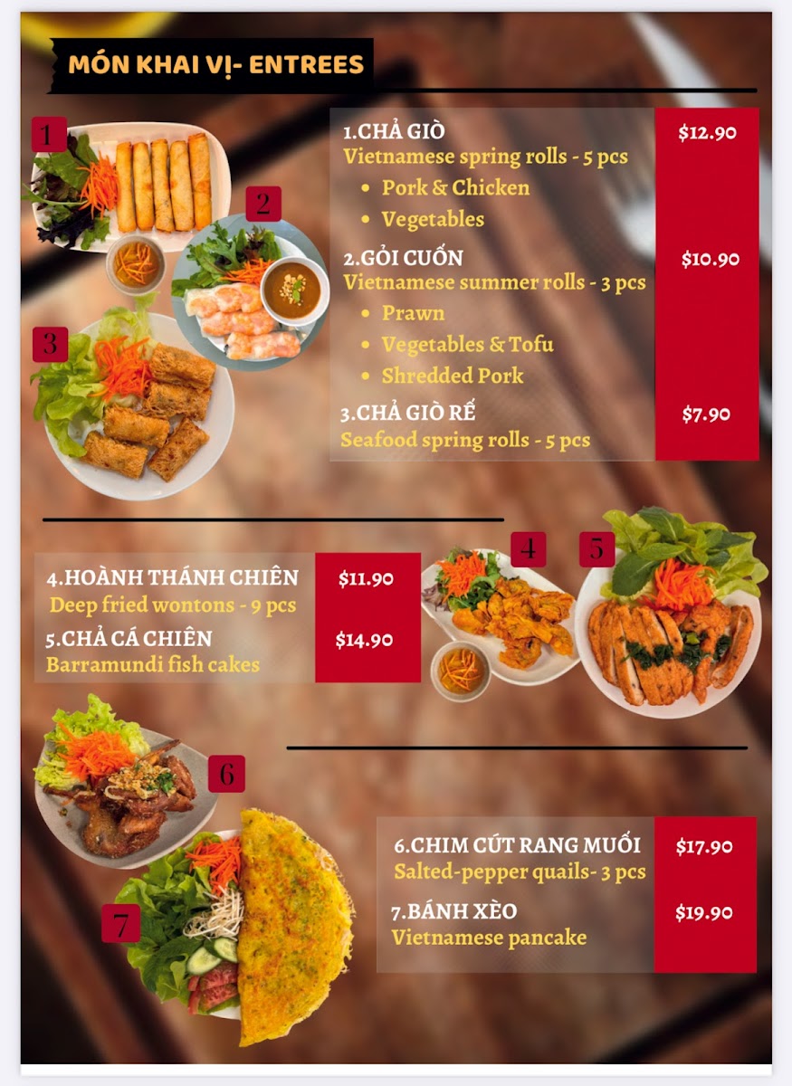 Huong Giang Marrickville Photo Menu 9