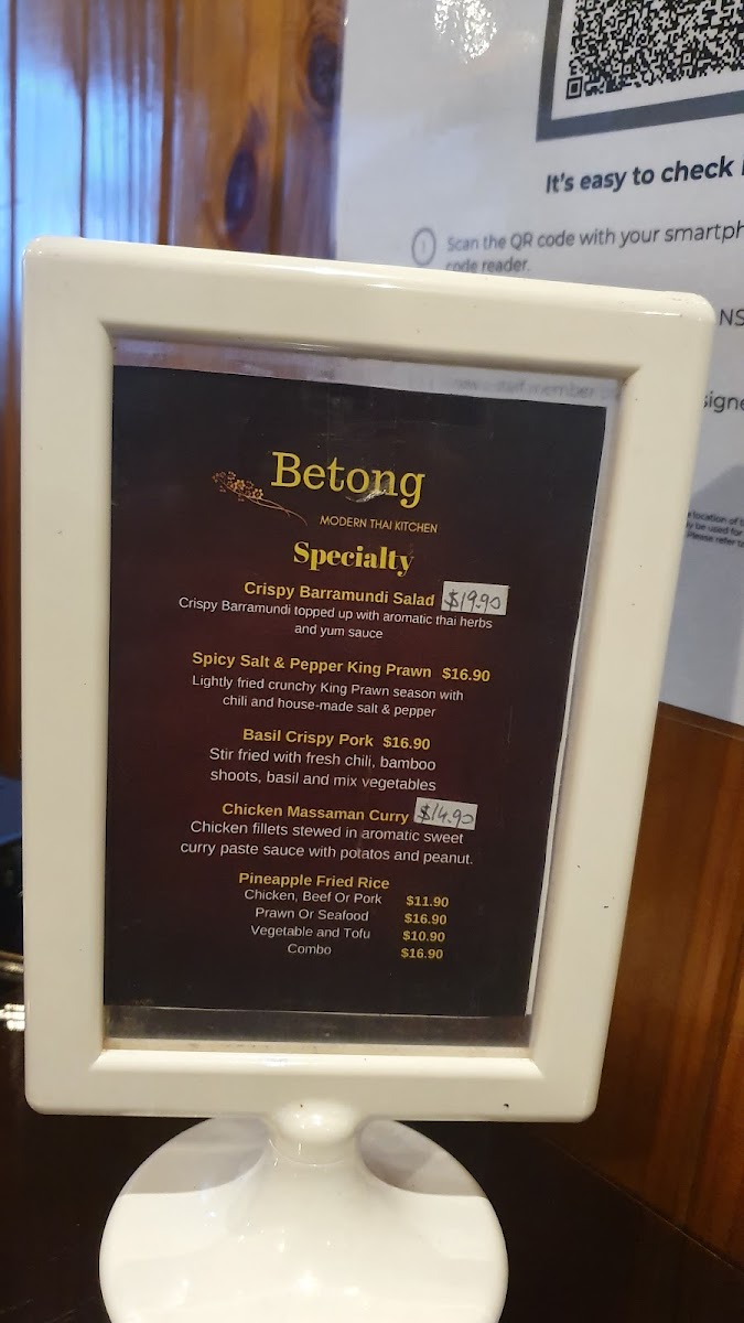 Betong Thai Restaurant Photo Menu 6