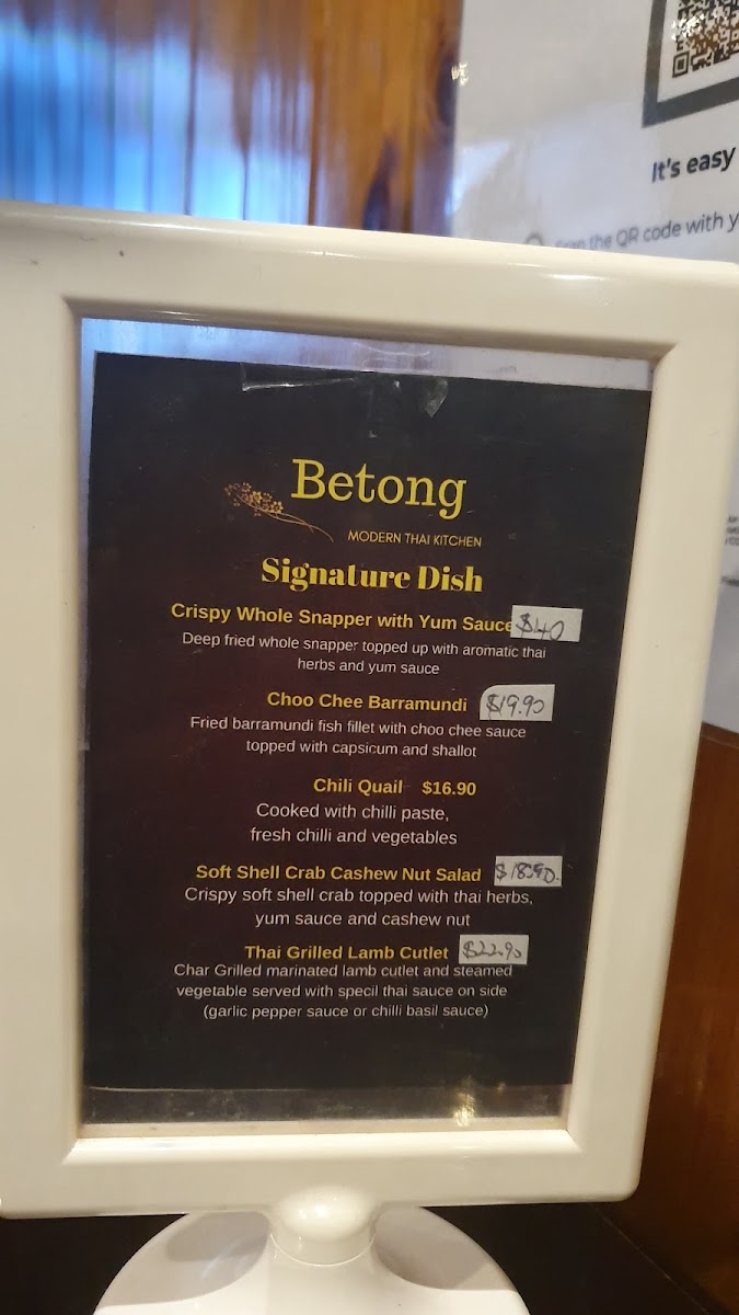 Betong Thai Restaurant Photo Menu 7