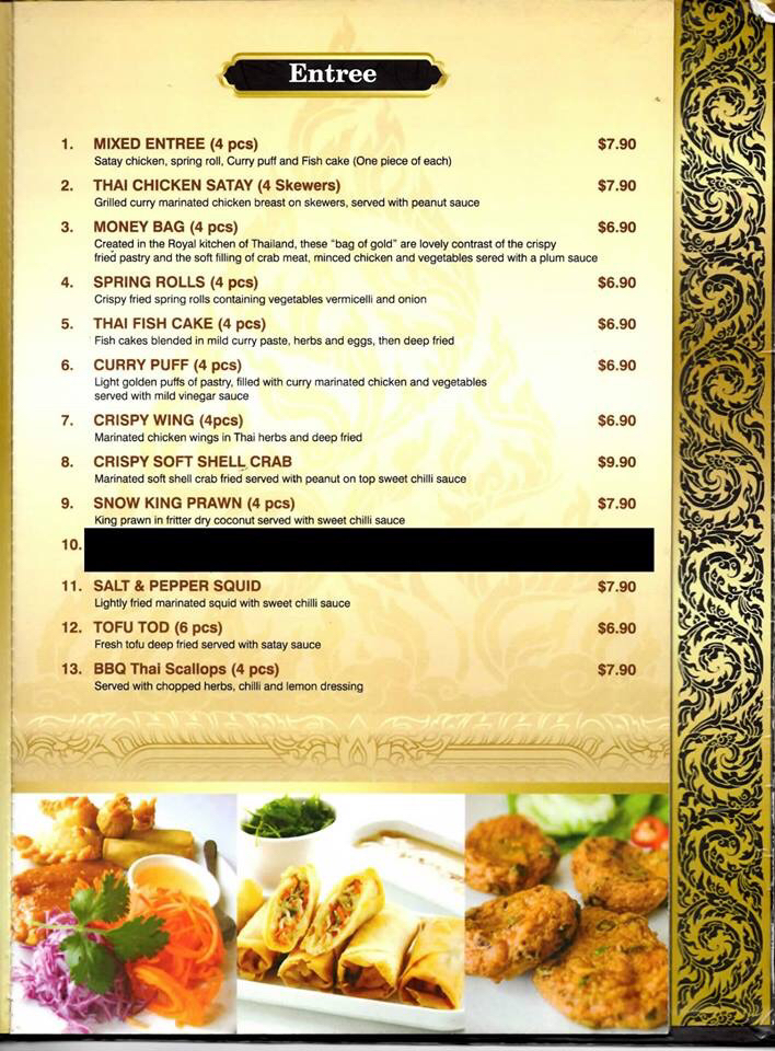 Betong Thai Restaurant Photo Menu 9